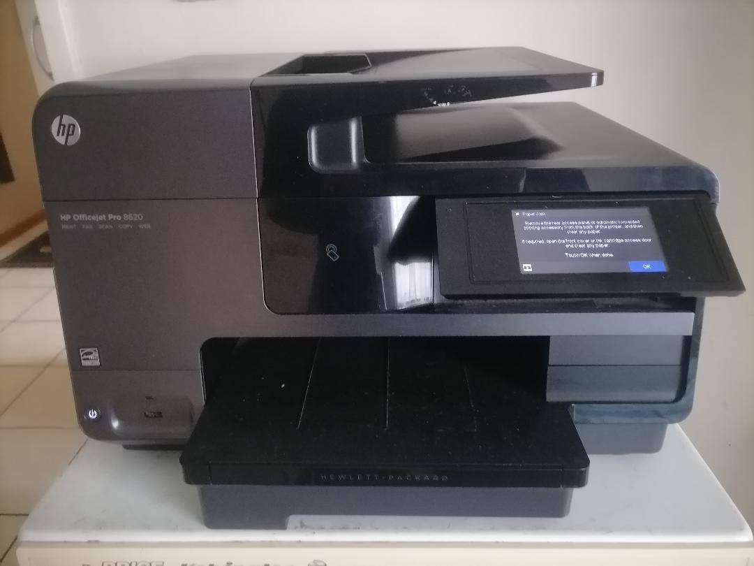 HP Officejet Pro 8620 e-All-in-One Printer(Paper jam error)