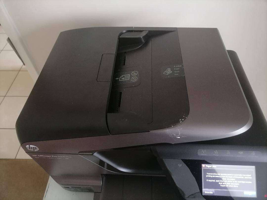 HP Officejet Pro 8600 Plus A4 Colour Inkjet Printer(Paper jam error)