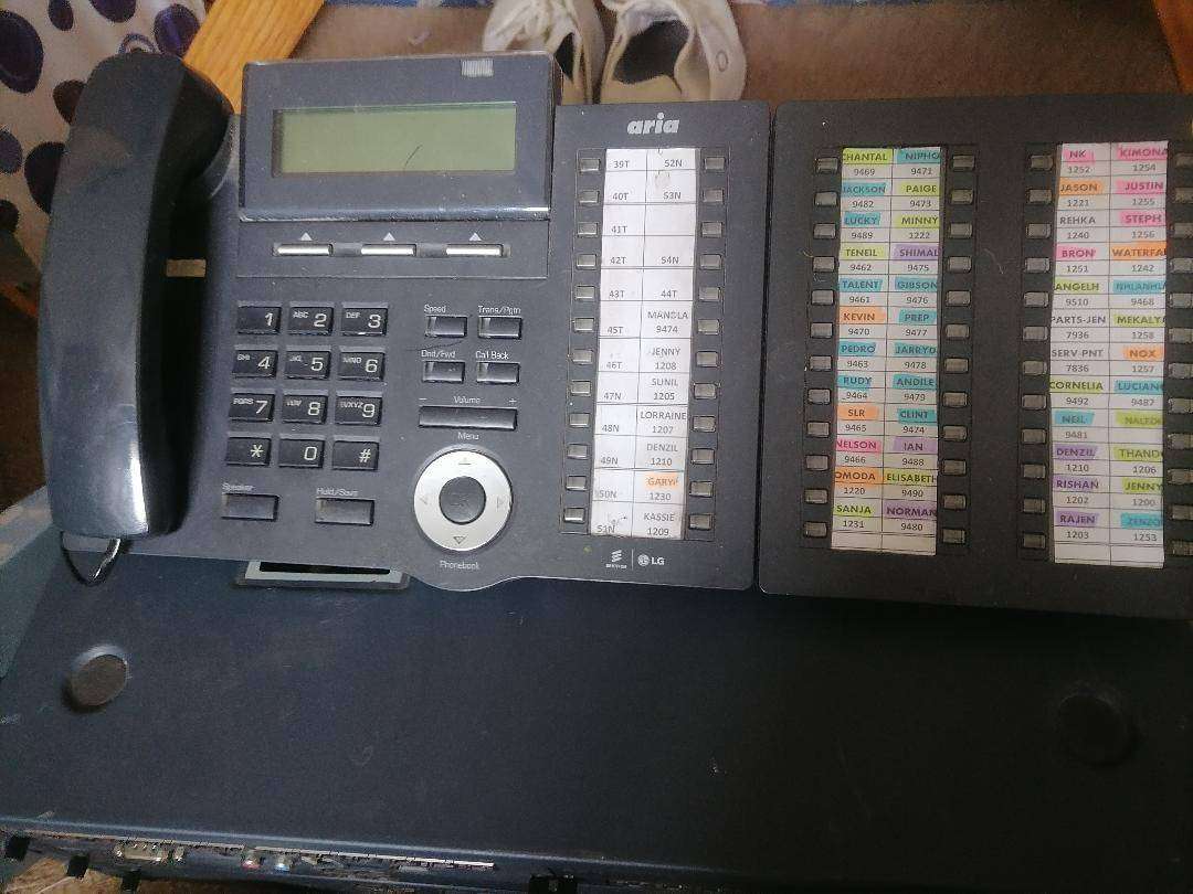 Communications system with switchboard,cordless phones,base stations etc*