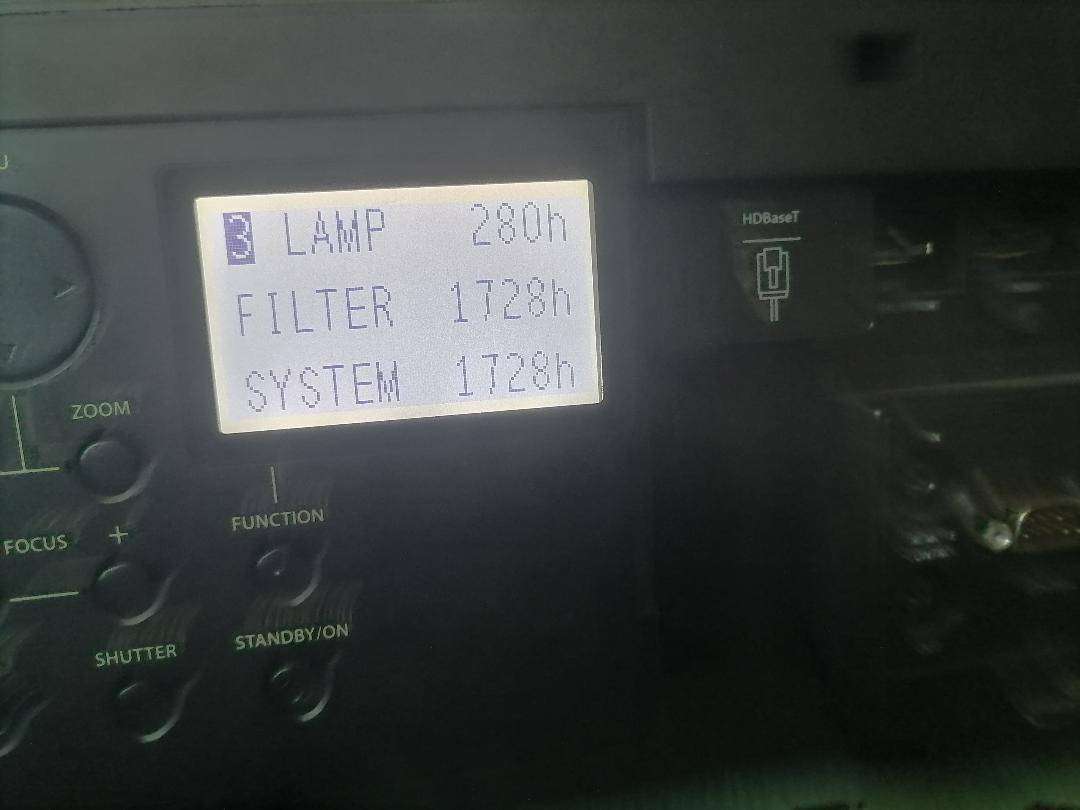 hp intank+christie projector(sold as is)one bid for both