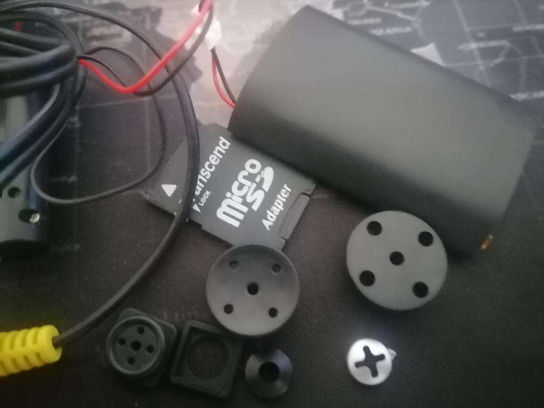 Button camera with audio - spy hidden FULL HD cam + remote control