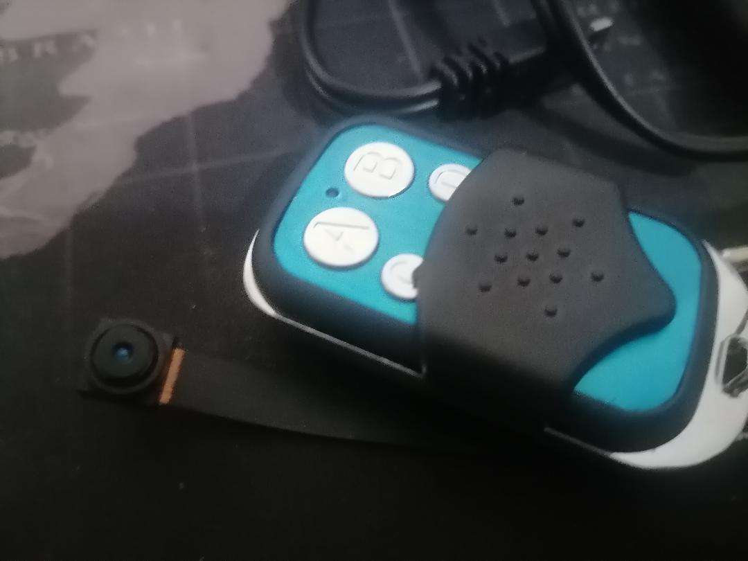 Button camera with audio - spy hidden FULL HD cam + remote control