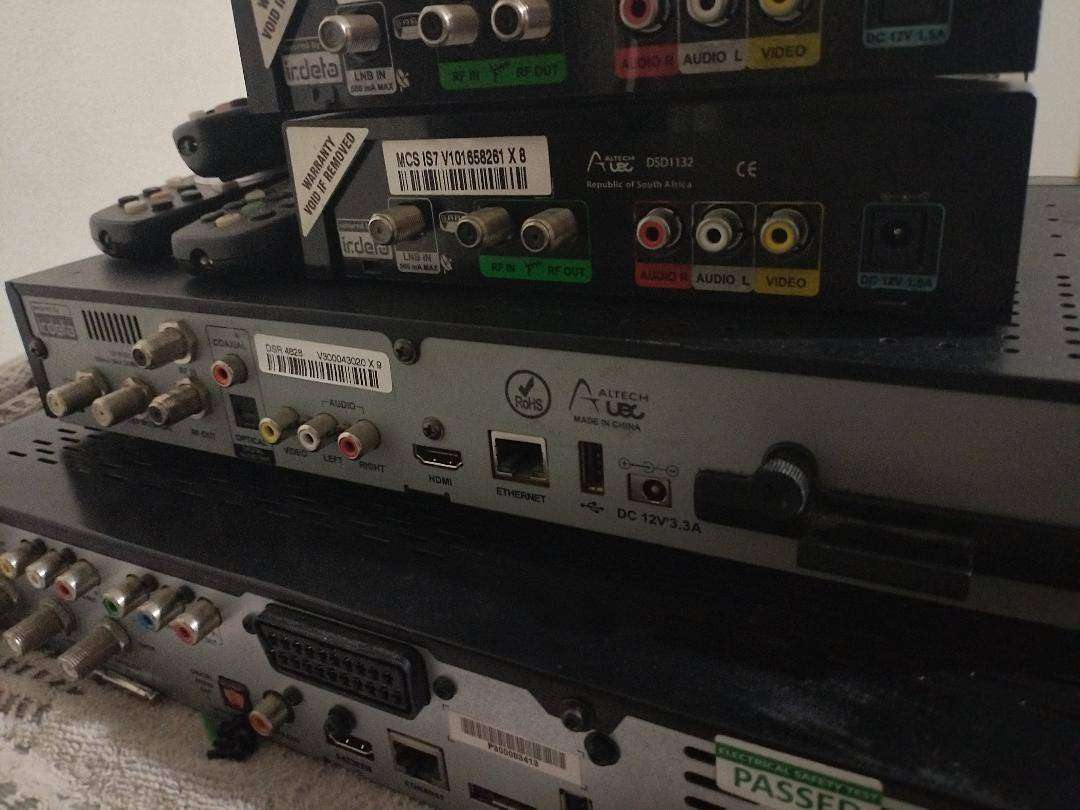 Lot of DSTV Explorers, HD decoders, remotes etc.