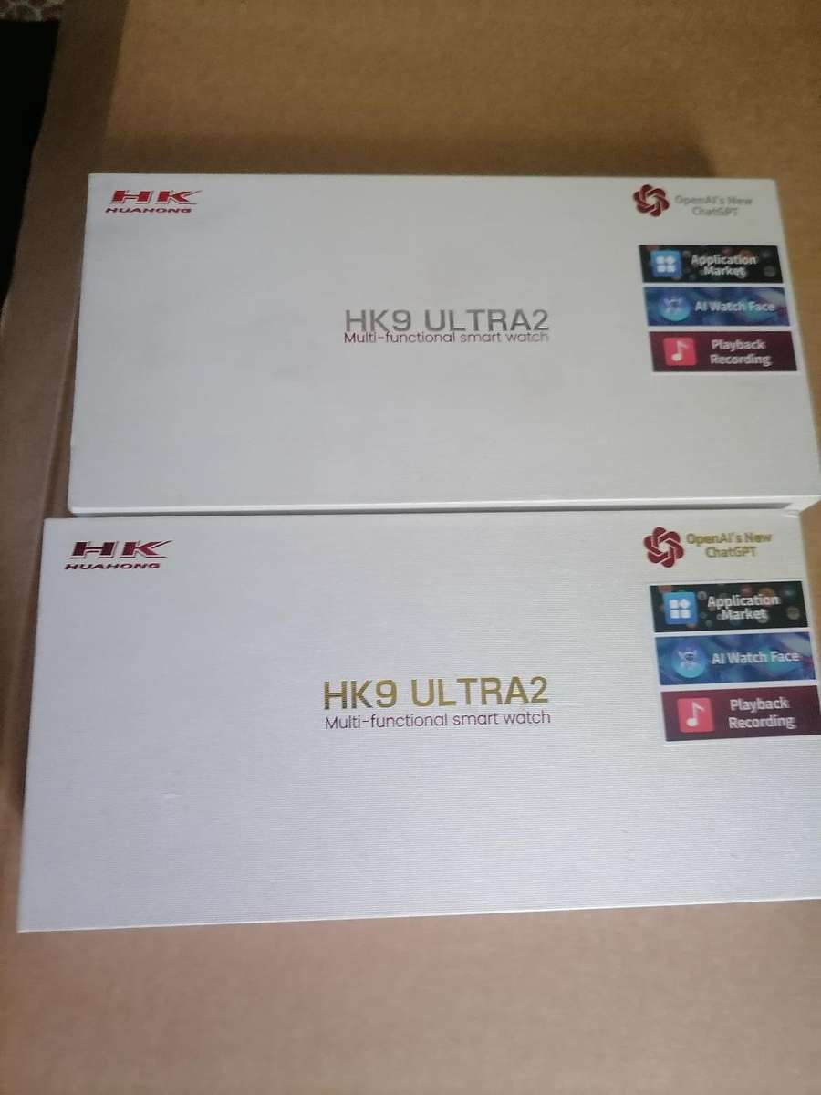 LOT OF 2 X DEFECTIVE HK9 ULTRA2 SMART WATCHES*ONE BID FOR BOTH**