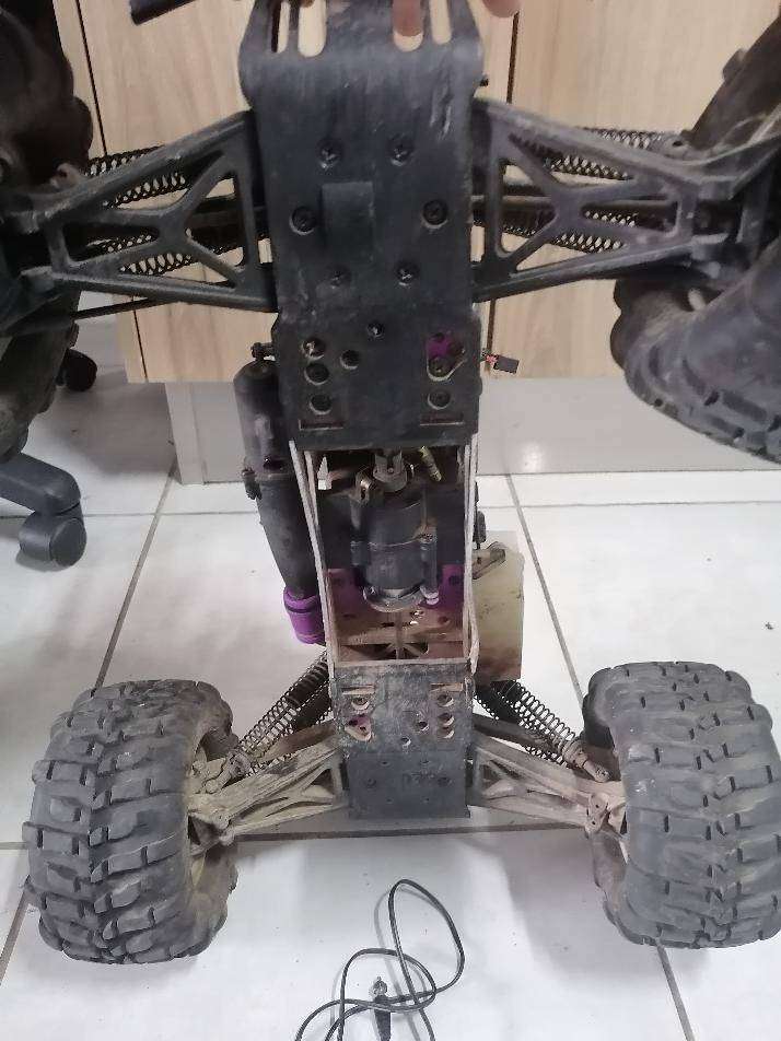 HPI 25 SAVAGE NITRO RC KAWASAKI WITH REMOTE ETC REMOTE