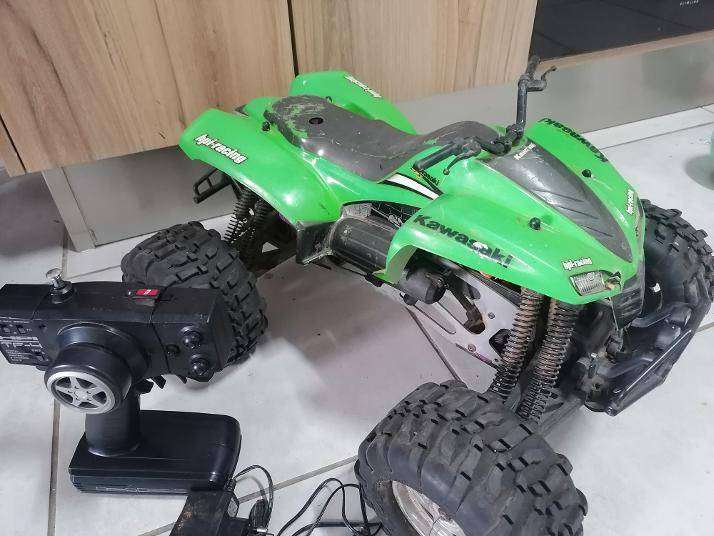HPI 25 SAVAGE NITRO RC KAWASAKI WITH REMOTE ETC REMOTE