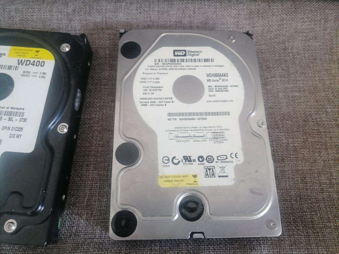 Lot of PC hard drives - one bid for all 4 drives