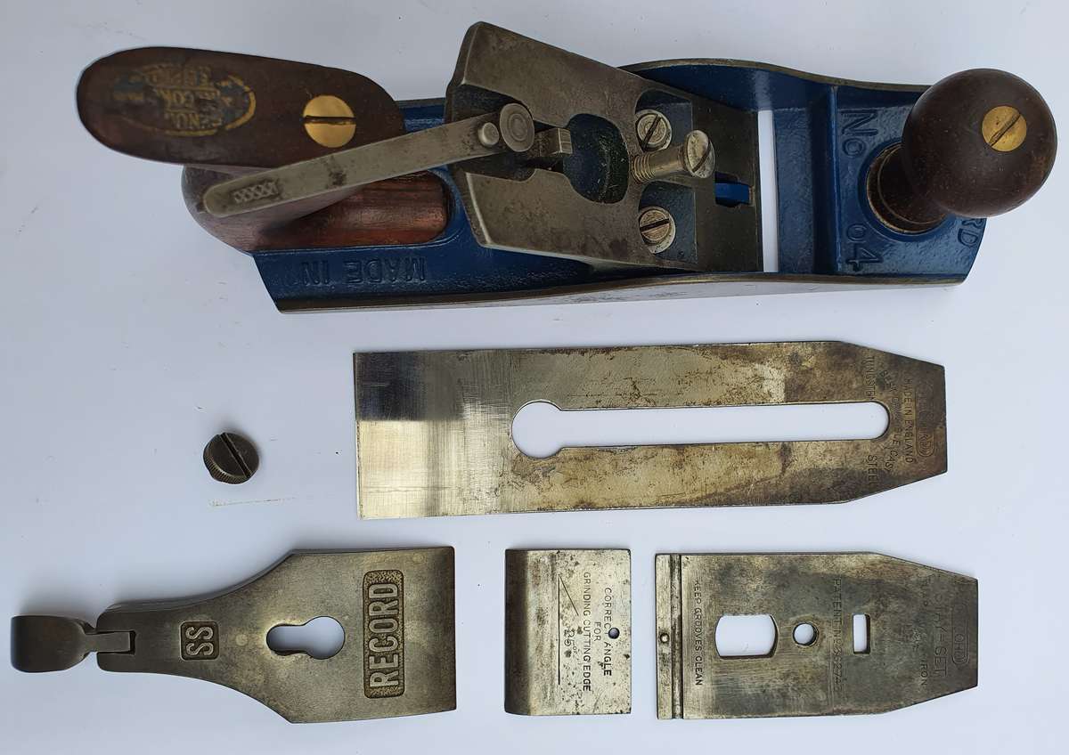 Vintage Record SS No. 4 Smoothing Plane  Made in England: Refurbished & Rare