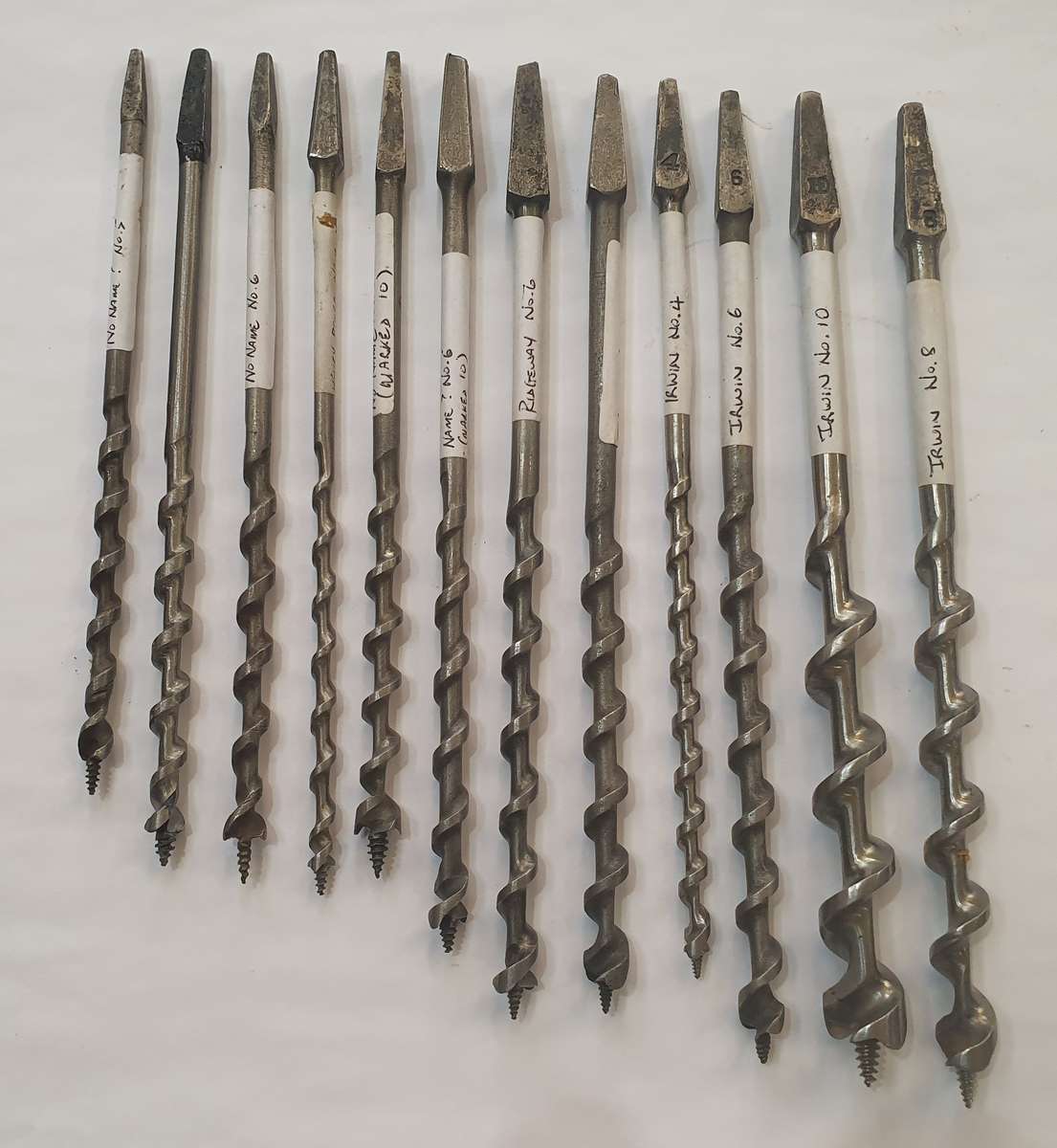Auger Drill Bits  Mixed Set of 12