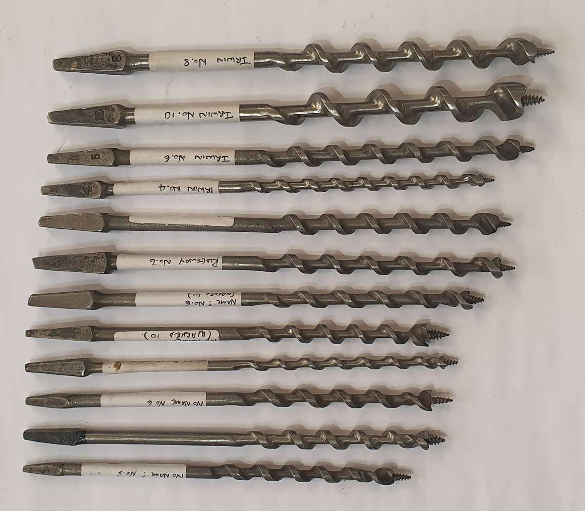 Auger Drill Bits  Mixed Set of 12