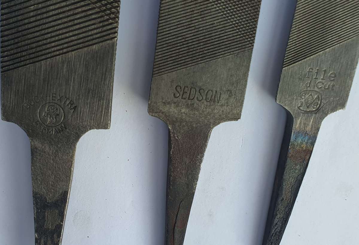 Trio of Half-Round Files In Good Used Condition