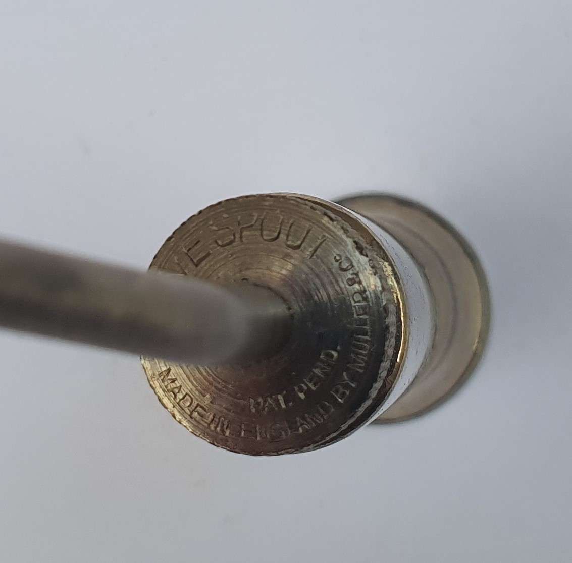 Perfect Pair of Vintage Oil Cans - 1 Brother and 1 Valve Spout by Muller & Co.