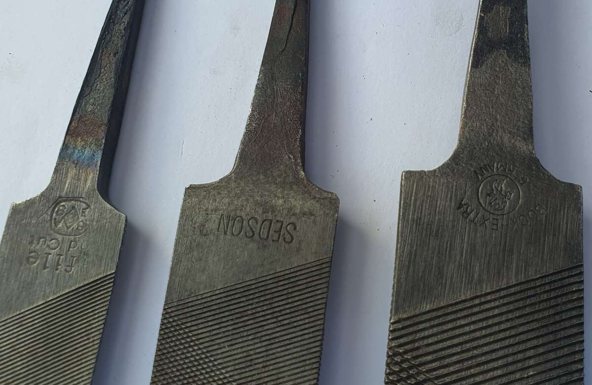 Trio of Half-Round Files In Good Used Condition