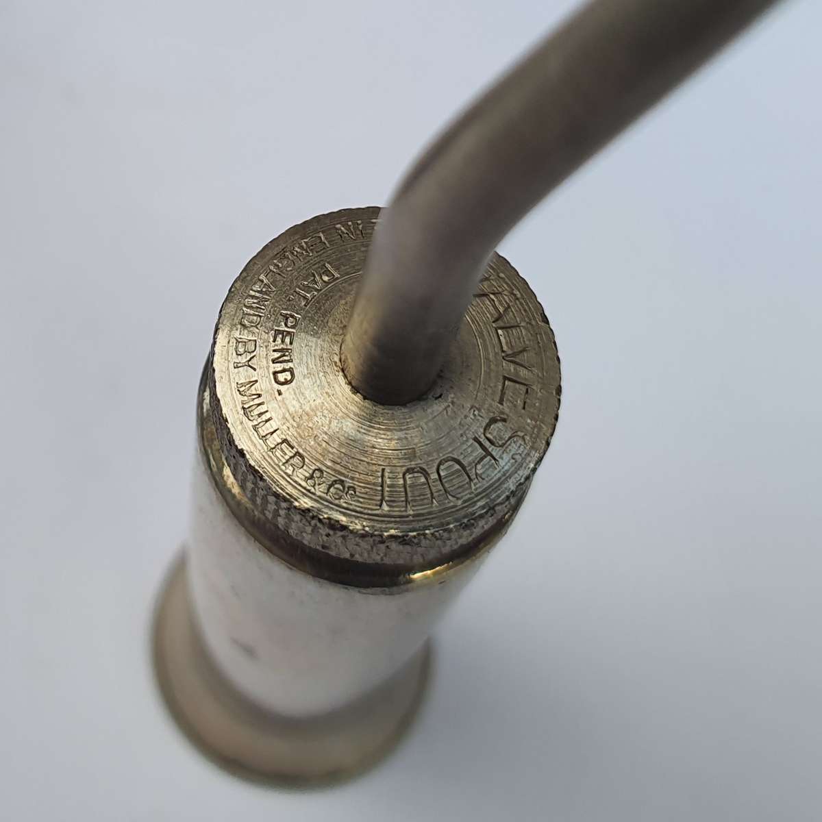 Perfect Pair of Vintage Oil Cans - 1 Brother and 1 Valve Spout by Muller & Co.