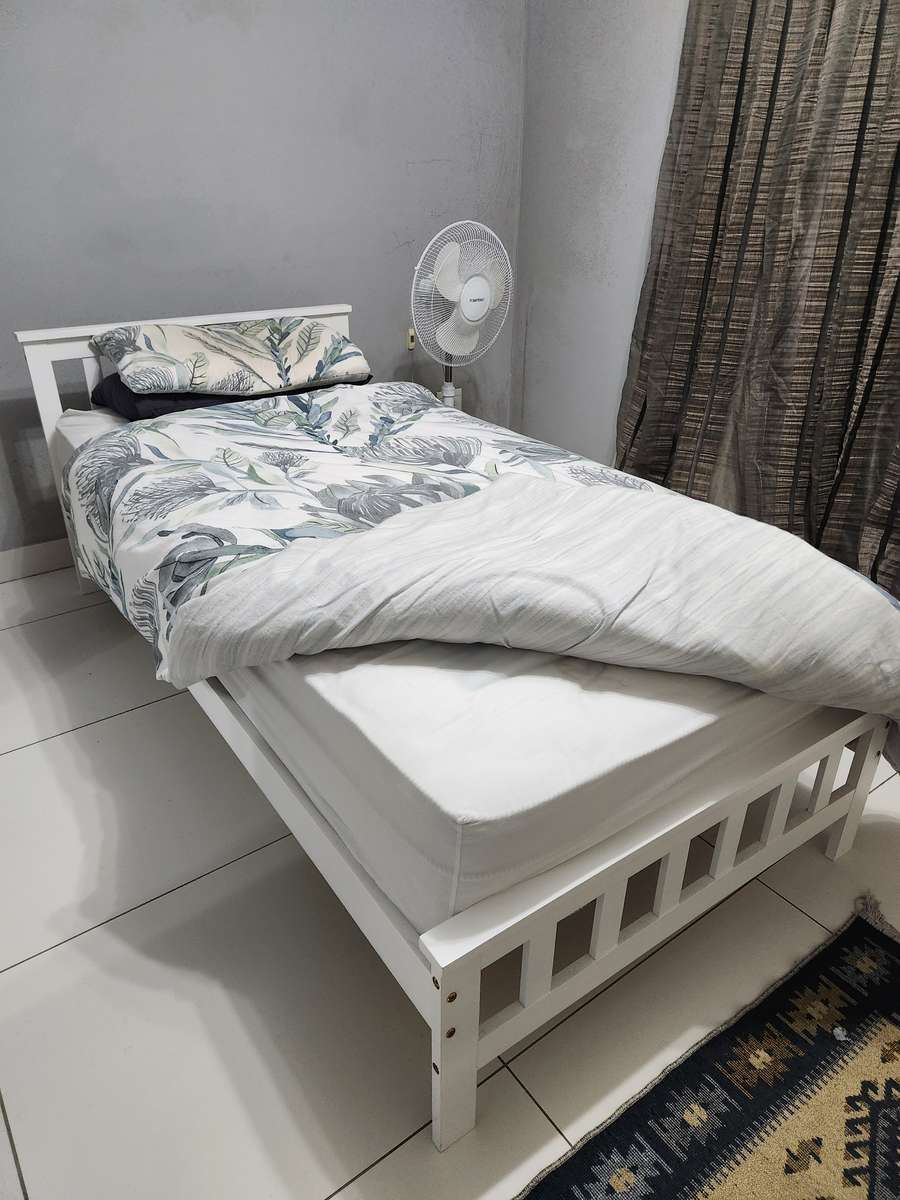 REMI Single Bed Base Frame + Foam Mattress