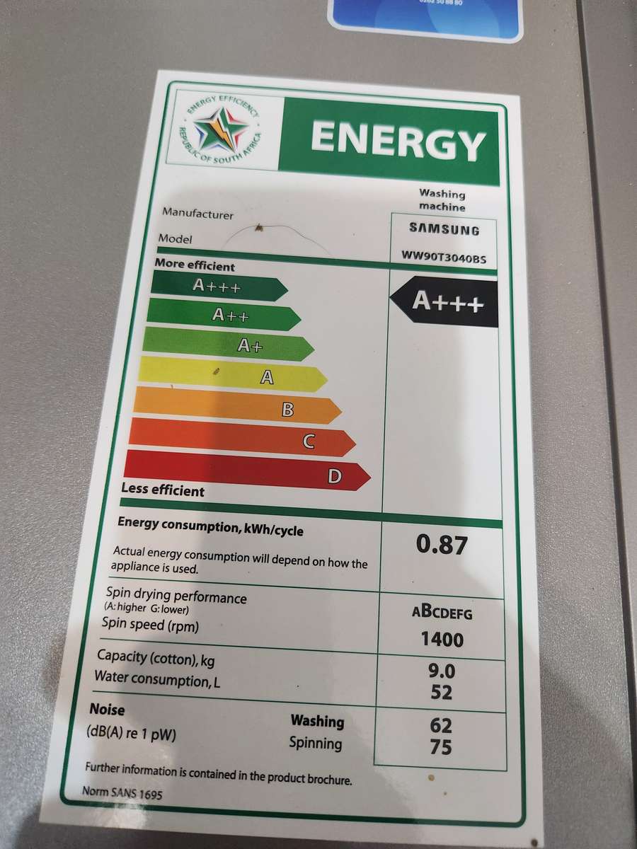 Samsung 9kg Front Loader, with Digital Inverter Motor, A+ + +  WW90T3040BS