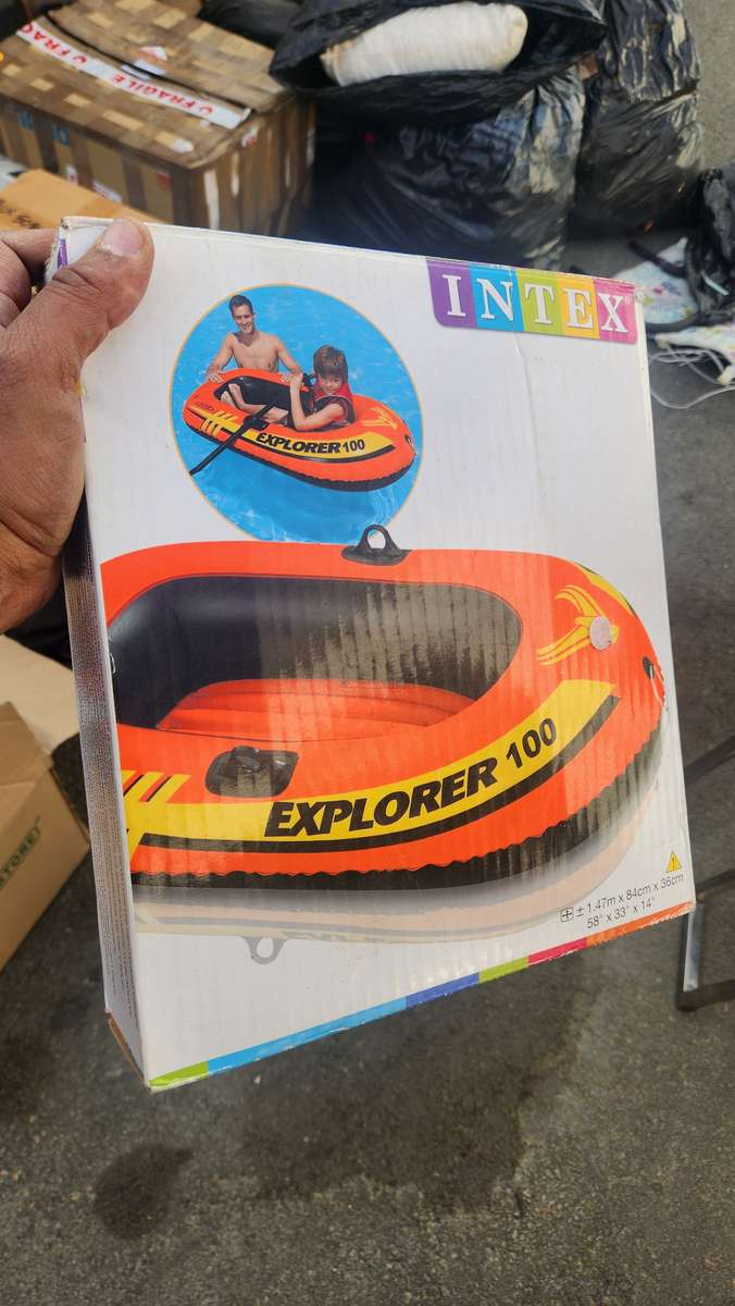 Bundle Intex Jumpolene Jumping Castle + Intex Explorer100 +Disney Lightning Mcqueen Inflatable chair