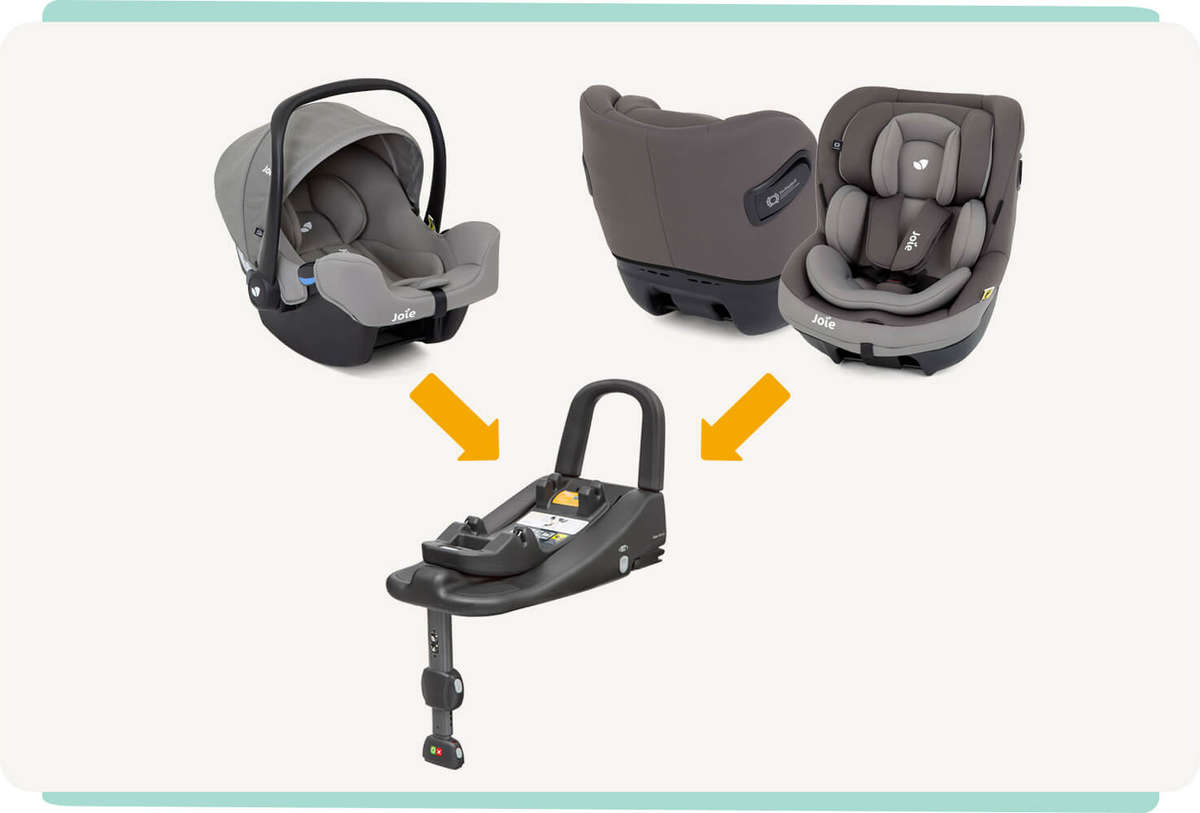 Joie i-Anchor Advance i-Size car seat + Joie i-Base Advance i-Size ISOFIX car seat base