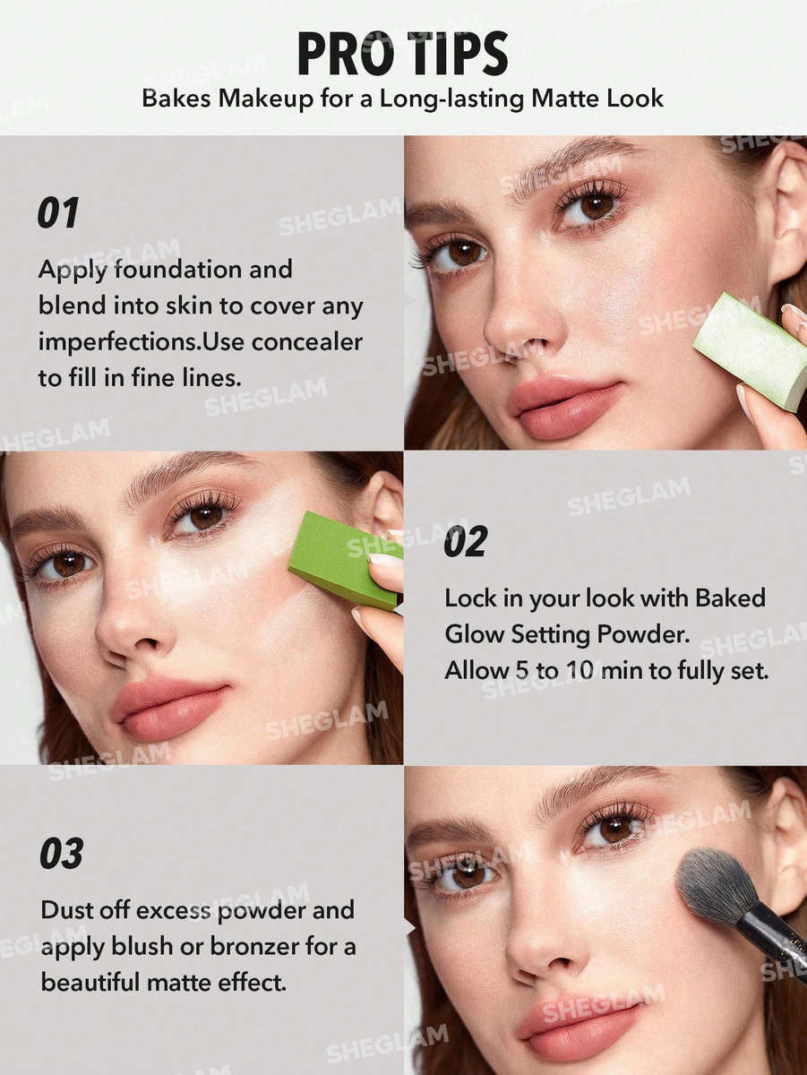 SHEGLAM Baked Glow Setting Powder - Transculent