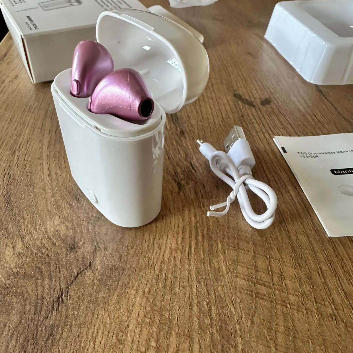 I7S Bluetooth Wireless Earphones  (In Ear) - ROSE GOLD