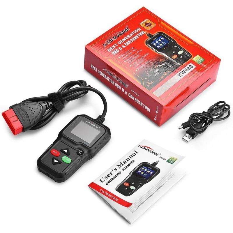 KONNWEI KW680 OBD2 OBDII Car Diagnostic Scanner - (Open Box)