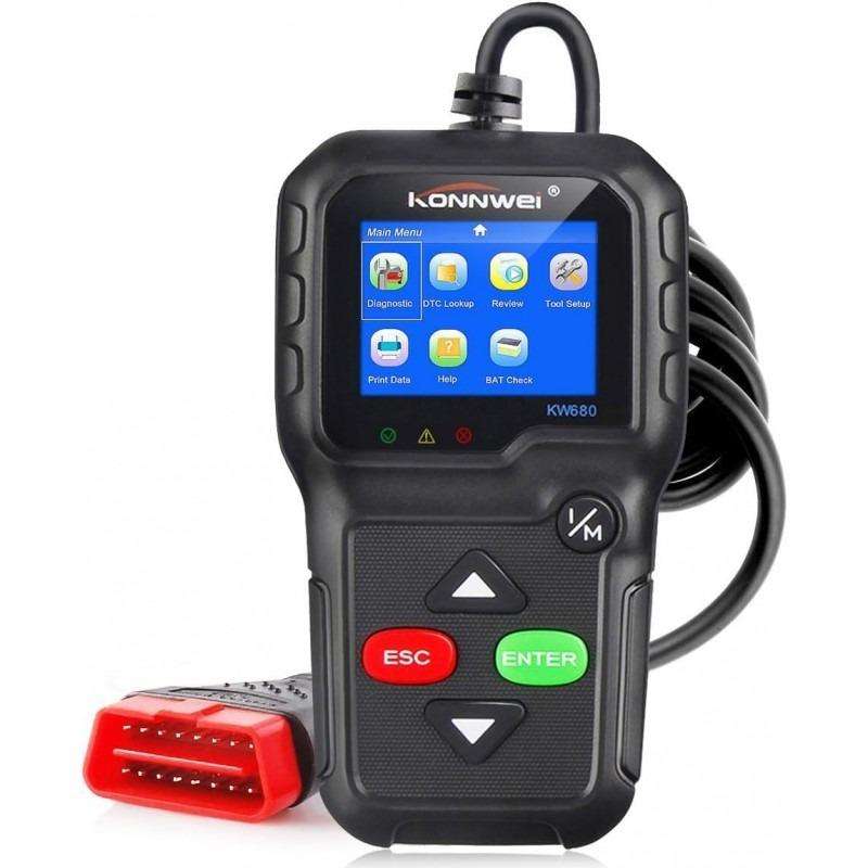 KONNWEI KW680 OBD2 OBDII Car Diagnostic Scanner - (Open Box)