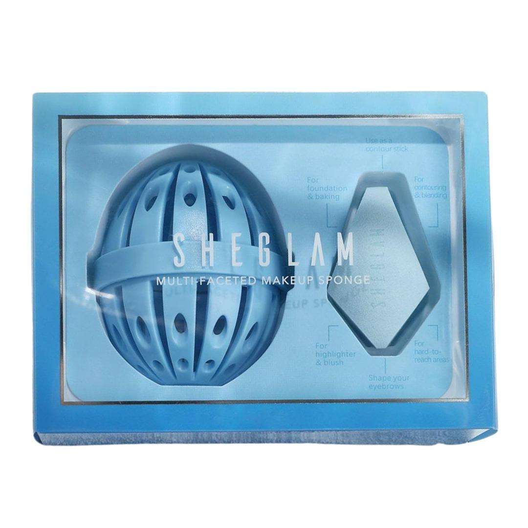 SHEGLAM Multi-Faceted Makeup Sponge - Baby Blue