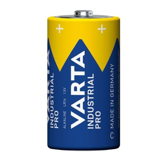 2 x Varta Industrial Pro Size C LR14 Batteries Box of 20