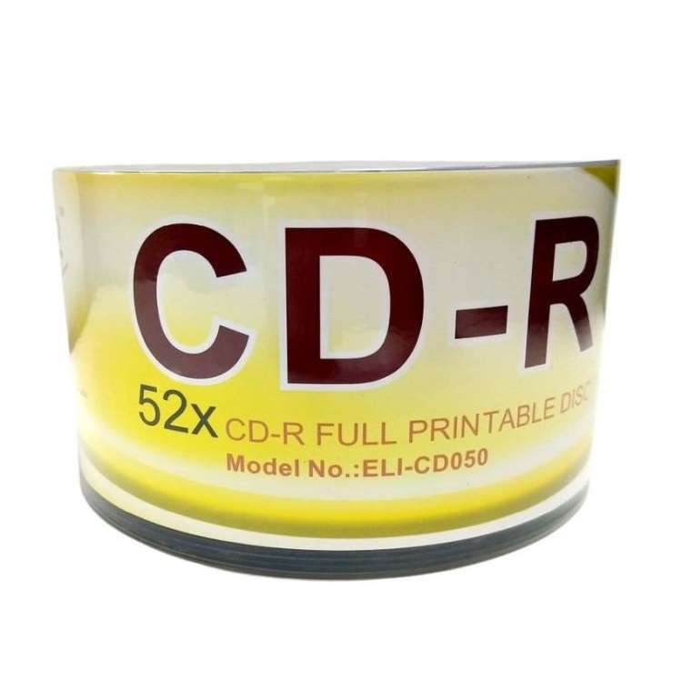 Elite 50 Pack Blank Printable CD-R Shrink Packed