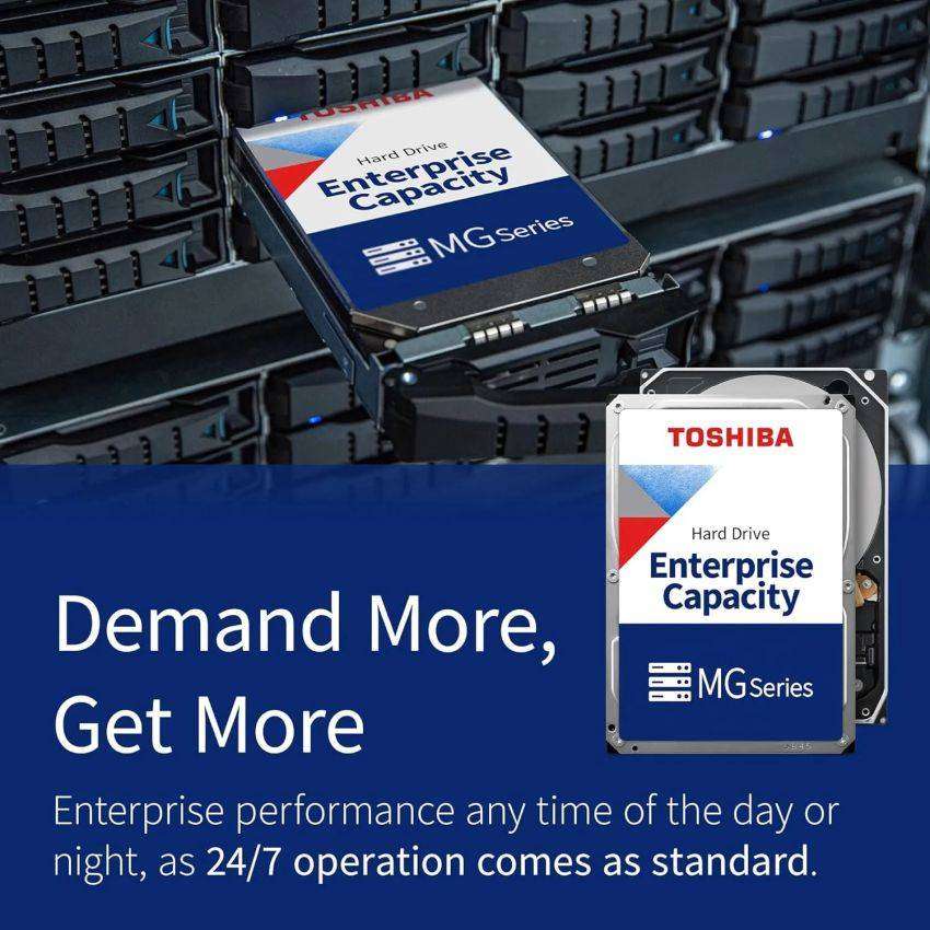 Toshiba 24TB 3.5` Enterprise Hard Drive MG Series - 1GB Buffer