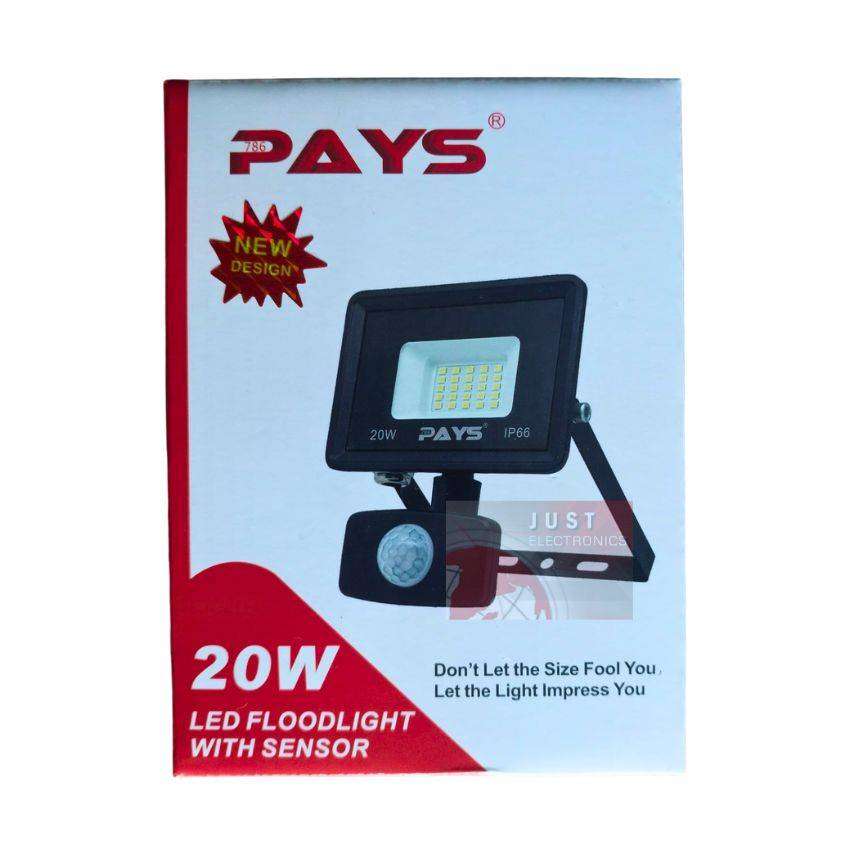 20W LED Floodlight With Motion Sensor
