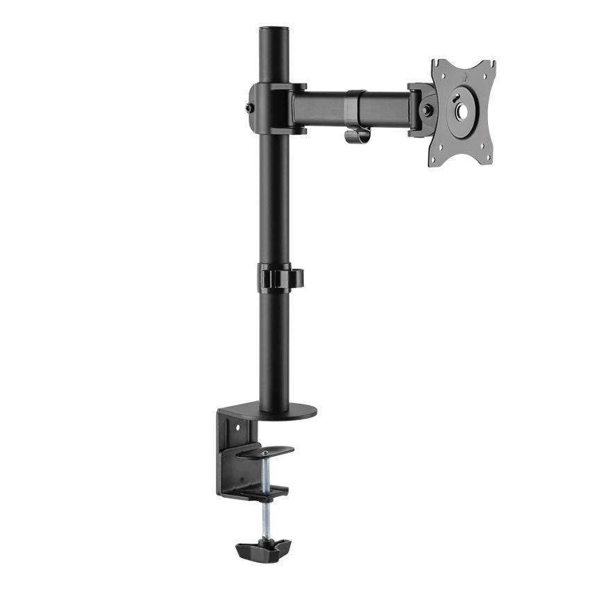 Single Arm Height Adjustable Monitor Mount 13" - 27`"
