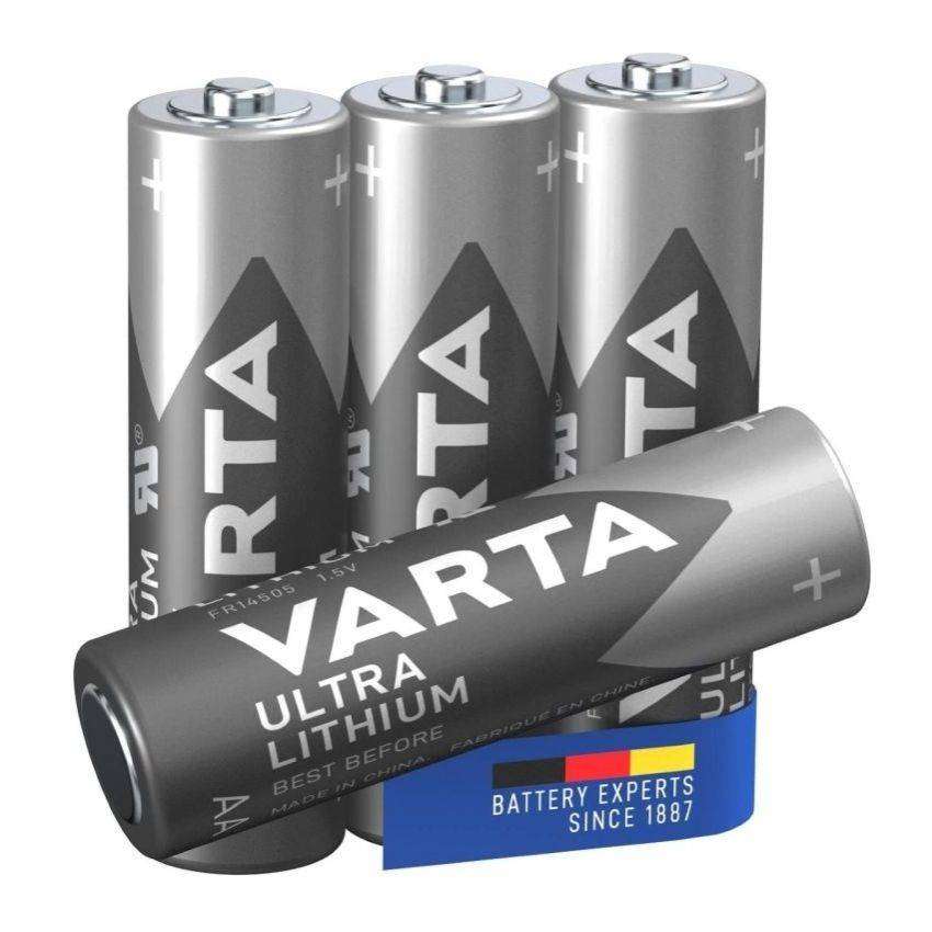 Varta Ultra Lithium AA Battery 4 Pack