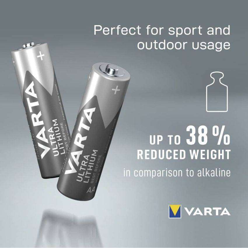 Varta Ultra Lithium AA Battery 4 Pack