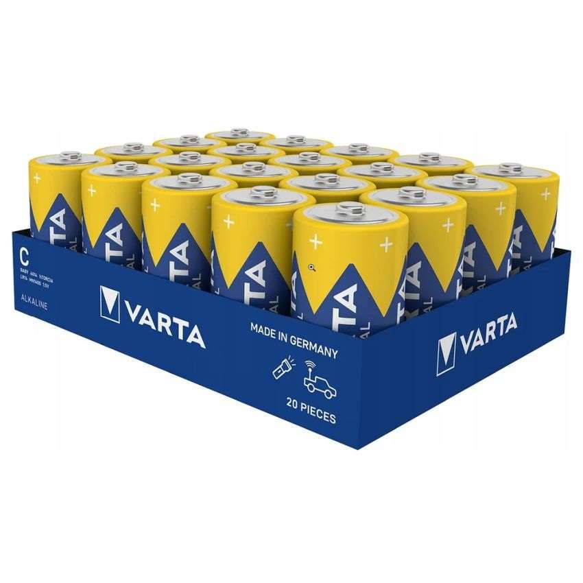 2 x Varta Industrial Pro Size C LR14 Batteries Box of 20