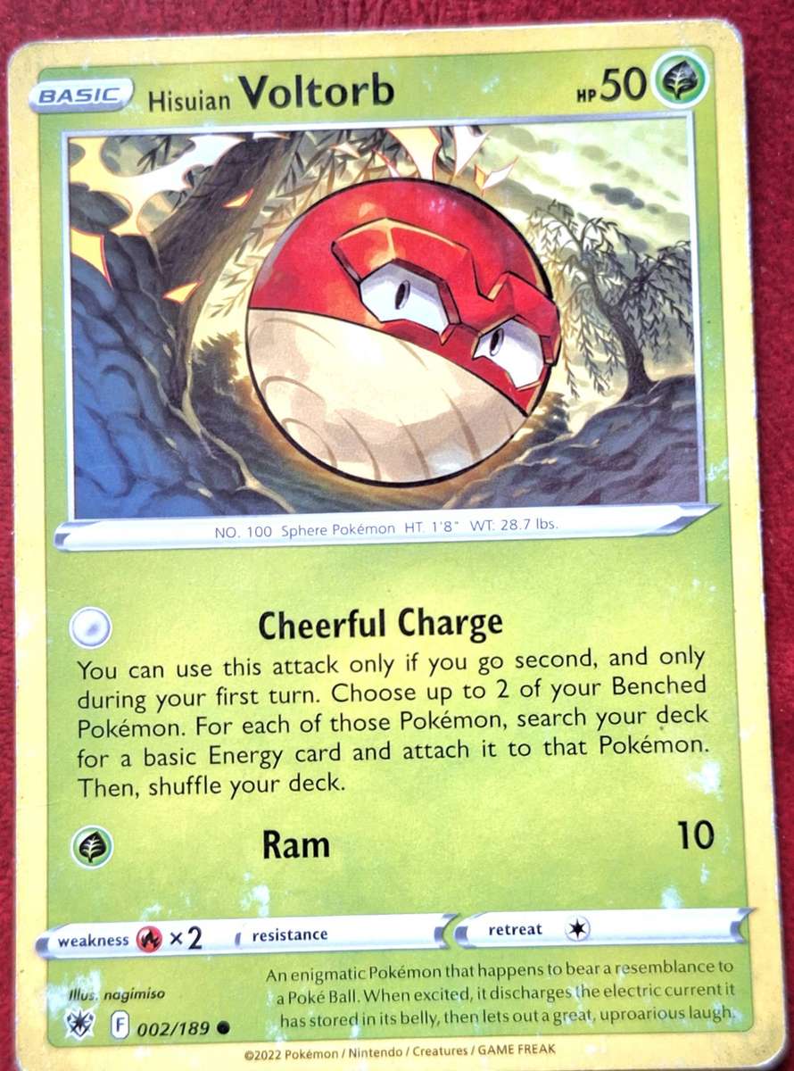 Pokemon Hisuian Voltorb 002/189 2022 Astral Radiance