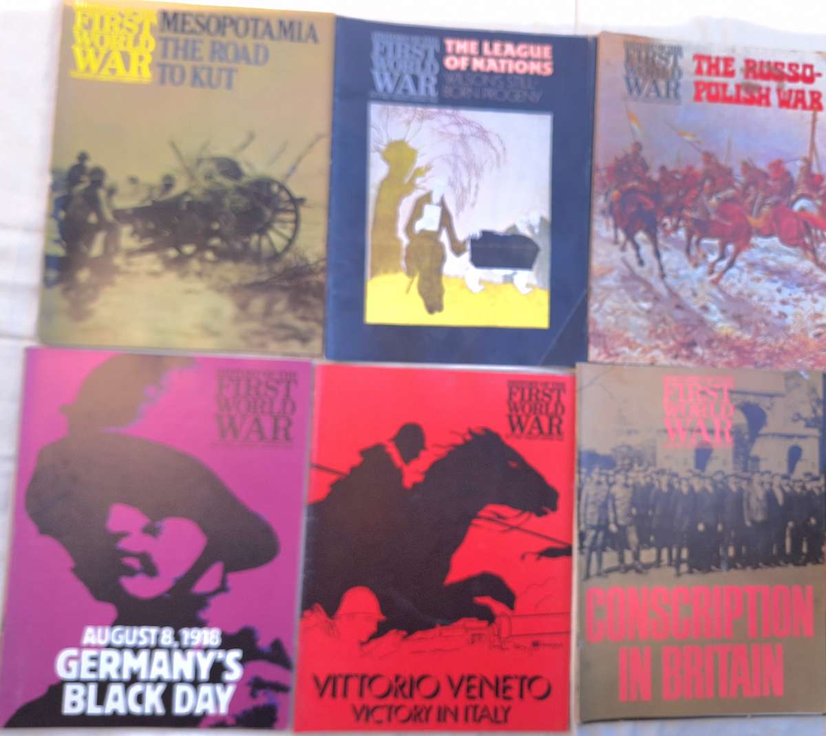 Purnell History of the First World War: Mixed Lot of 6 Magazines