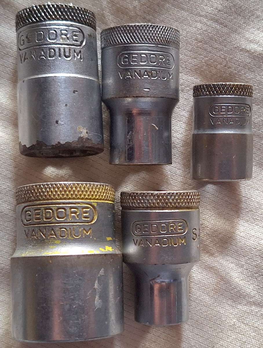 Gedore Vadium Sockets Lot of 5 Different sizes