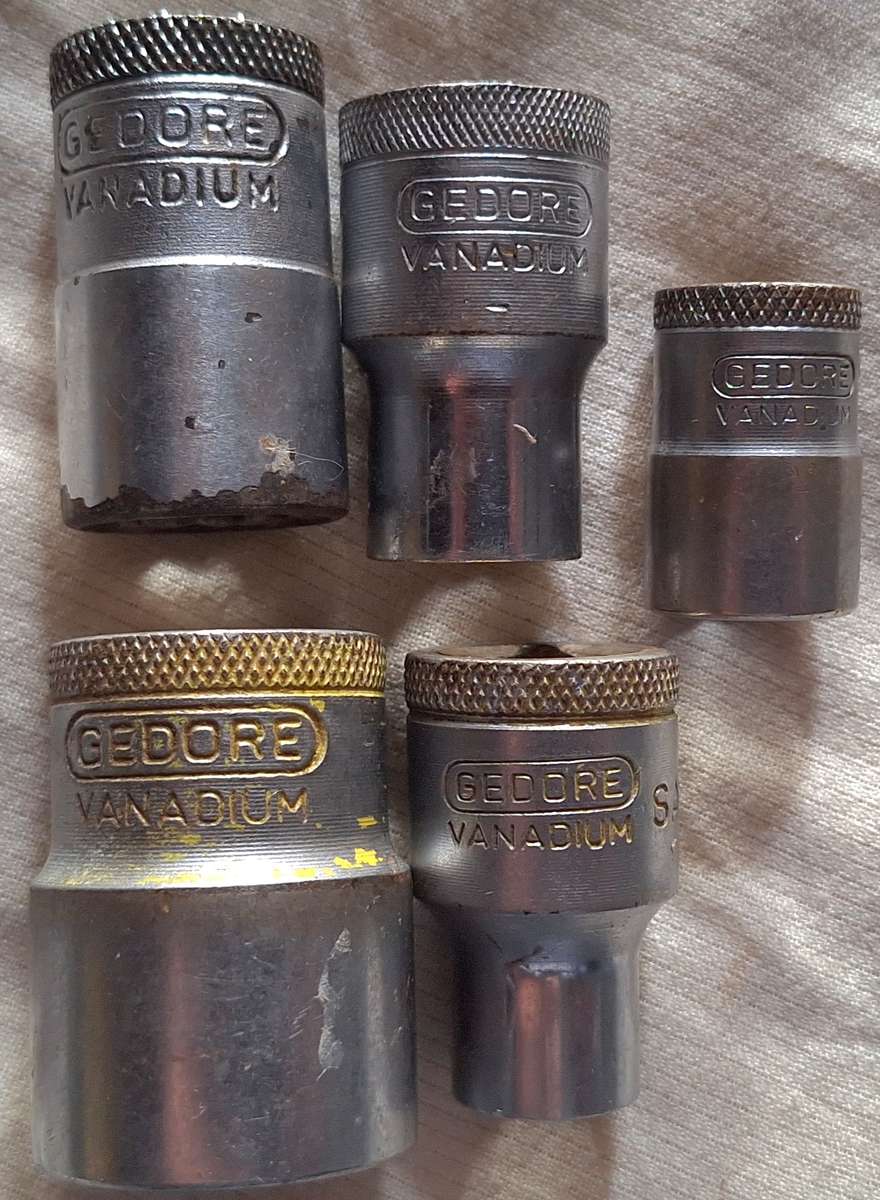 Gedore Vadium Sockets Lot of 5 Different sizes