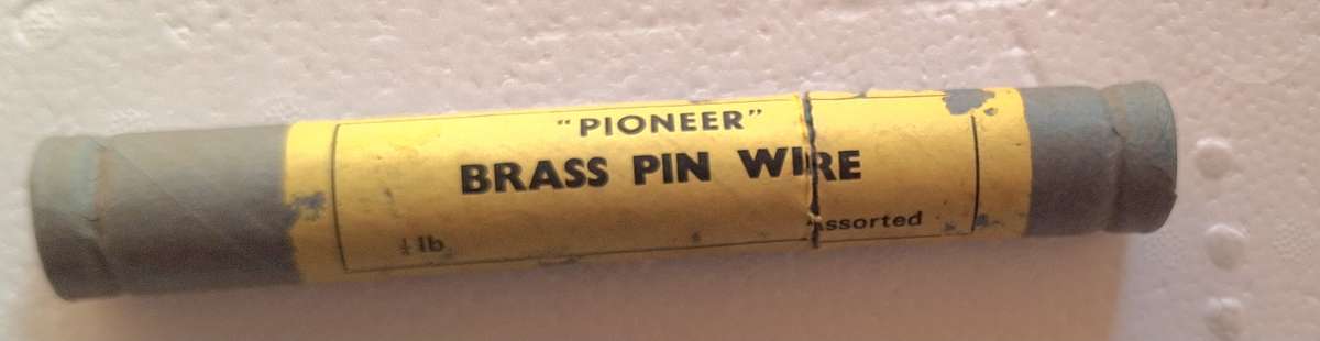 Pioneer Brass Pin Wire Assorted in Cardboard Tube