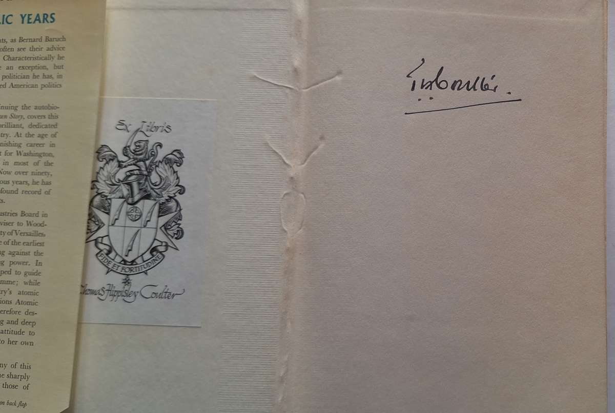 Bernard M Baruch: The Public Years The Autobiography of a Great American Hardcover 1062