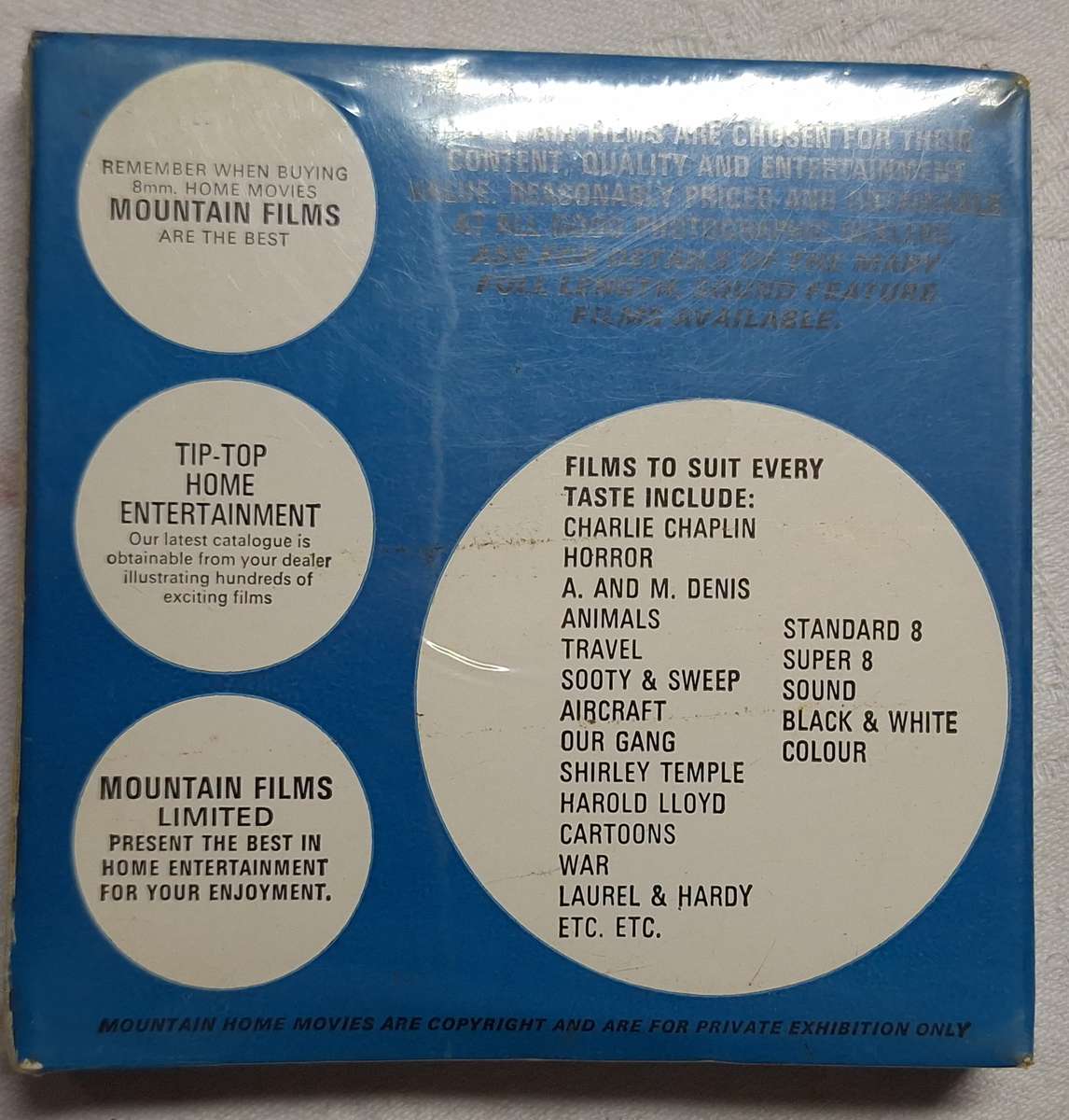 Mountain Home Movies: Charlie Chaplin  Super 8mm In Sealed Box