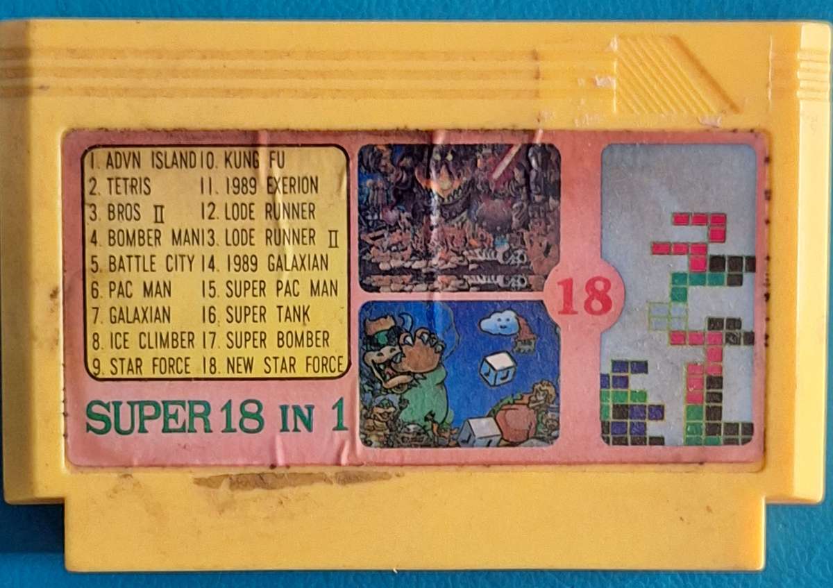 Vintage Games Cartridge Super 18 in 1