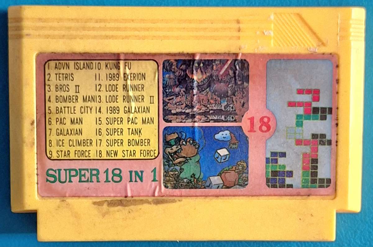 Vintage Games Cartridge Super 18 in 1