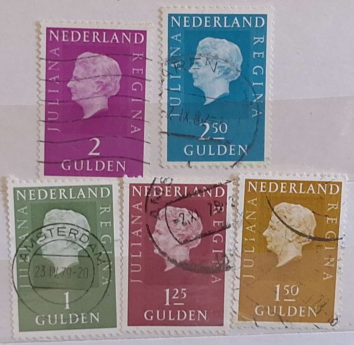 Netherlands  1969 Queen Juliana 5 Used stamps