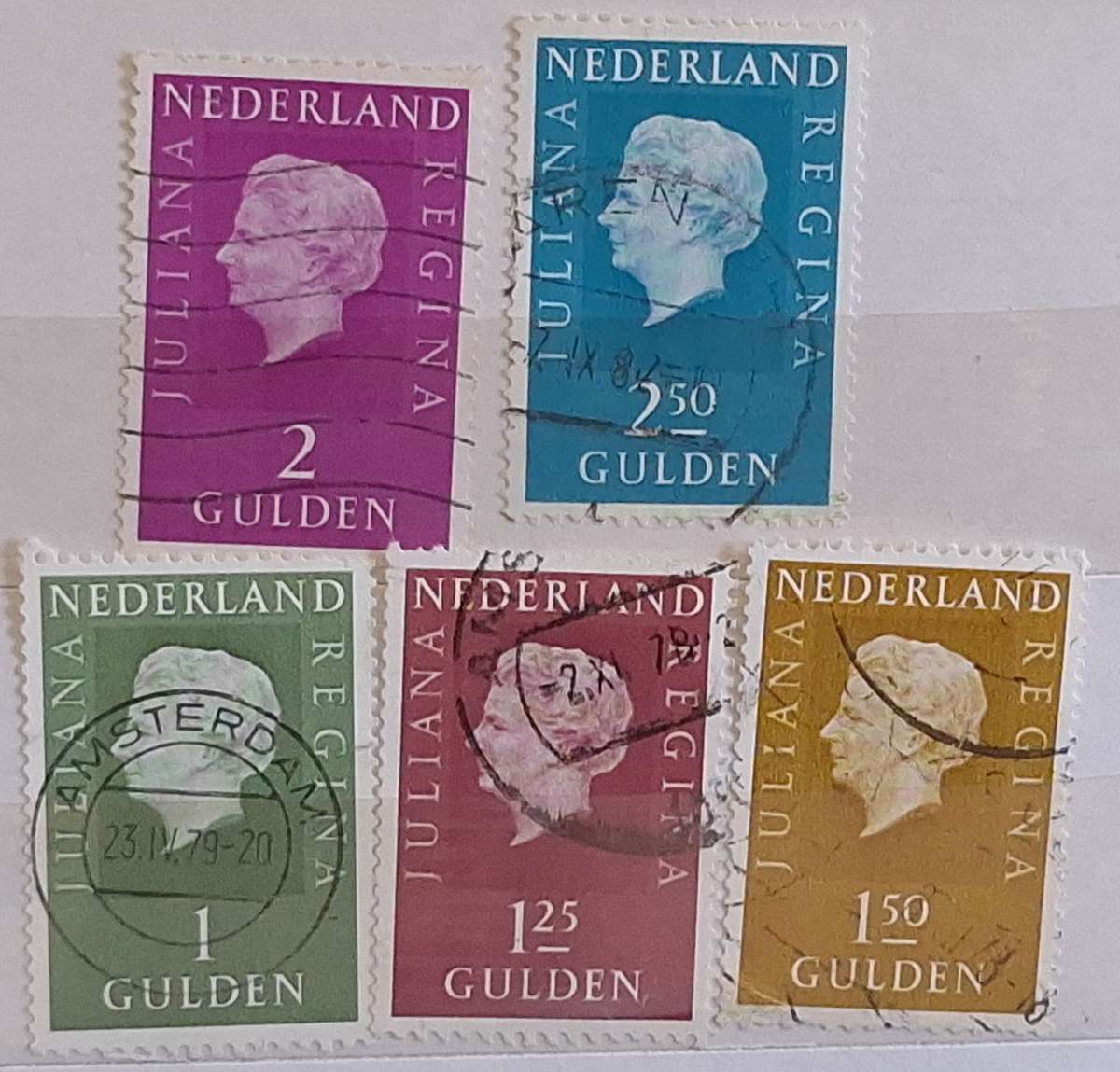 Netherlands  1969 Queen Juliana 5 Used stamps