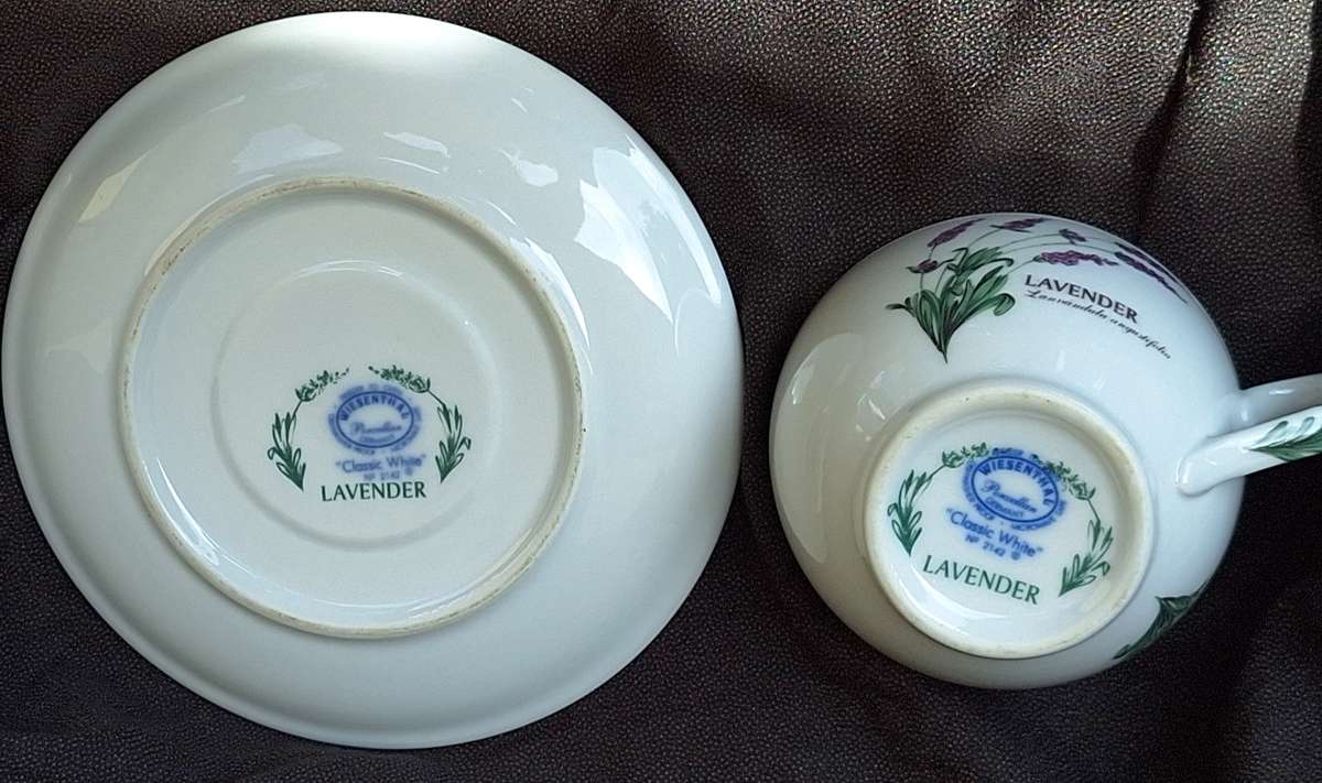 Wiesenthal Lavender Duo 220ml Cup and saucer