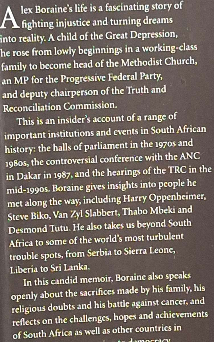 A Life in Transition: Alex Boraine Hardcover 2008