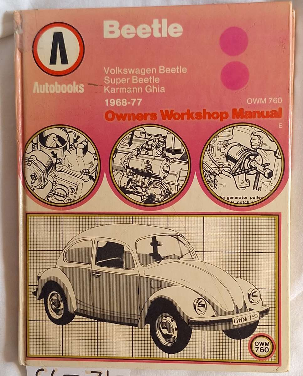Autobooks Beetle 1968-77 Owners Workshop Manual OWM 760 Hardcover