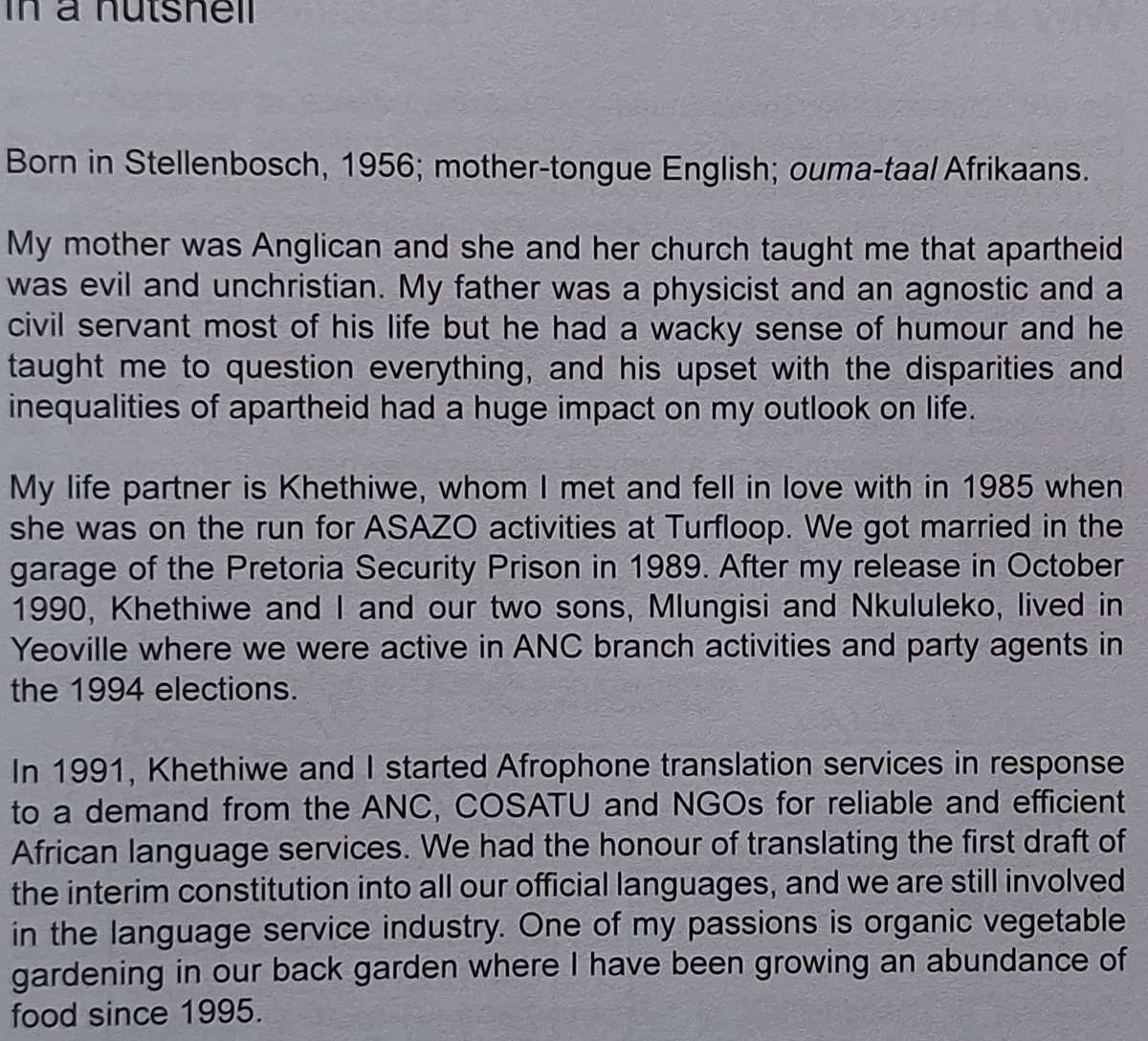 The True Confessions of an Unrehabilitated Terrorist by Stephen Johannes Marais Paperback